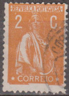 PORTUGAL - 1917-1920,  Ceres. Novas Taxas E Cores. Pap. Liso,f.m,ou Esp.  D.12 X 11 1/2,  2 C.  (o) MUNDIFIL  Nº 223d - Oblitérés