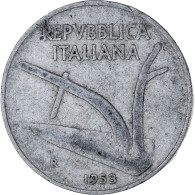 Monnaie, Italie, 10 Lire, 1953, Rome, TTB, Aluminium, KM:93 - 10 Liras