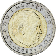 Monaco, Rainier III, 2 Euro, 2001, Paris, SPL, Bimétallique - Monaco