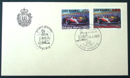 SAN MARINO - 1984 Gan Premio San Marino Formula1 Automobile Grand Prix FDC Sonderstempel - Collections (sans Albums)