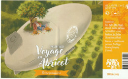 Etiquette Bière The Peggy Brew Compagny Pastry Gose Voyage En Abricot - Arte Della Tavola