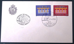 SAN MARINO 1984 Europa 2 Valeurs FDC Mztcophilie Sonderstempel - Collections (sans Albums)