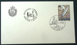 SAN MARINO FDC 1983 CENTENARIO DEL LICEO DI SAN MARINO FDC SONDERSTEMPEL MARCOPHILIE - Collections (sans Albums)