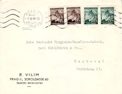 BOHEMIA & MORAVIA 1941 LETTER SENT FROM PRAG TO HAMBURG - Briefe U. Dokumente