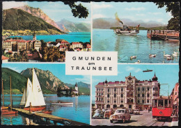 Austria - 4810 Gmunden - Alte Ansichten - Dampfer - Straßenbahn - Tram - Cars - BMW Isetta - Puch - Nice Stamp - Gmunden