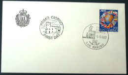 1982 SAN MARINO - FDC AASFN ASCAT SONDERSTEMPEL MARCOPHILIE - Collections (sans Albums)