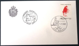 1982 SAN MARINO Amnesty International  FDC 1982 SAN MARINO - FDC Sonderstempel Marcophilie - Collections (sans Albums)