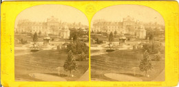 PHOTO STEREOSCOPIQUE EXPOSITION UNIVERSELLE PARIS 1867 LE JARDIN D HORTICULTURE PHOTOGRAPHIE PUBLIEE PAR LEON ET LEVY - Stereo-Photographie