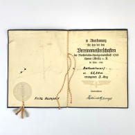 WW2 Reichsbahn German Diploma 1940 Sportgemeinschaften Hamm - 1939-45