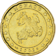 Monaco, Rainier III, 20 Euro Cent, 2002, Paris, SPL, Laiton, Gadoury:MC176 - Monaco