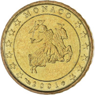 Monaco, Rainier III, 10 Euro Cent, 2001, Paris, SPL, Laiton, KM:170 - Monaco