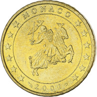 Monaco, Rainier III, 50 Euro Cent, 2002, Paris, SPL, Laiton, KM:172 - Monaco