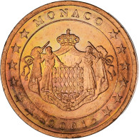 Monaco, Rainier III, 2 Euro Cent, 2001, Paris, SPL, Cuivre Plaqué Acier, KM:168 - Monaco