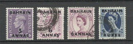 BAHREIN  1949/1954 Michel 67 - 68 &  86 & 88 O - Bahrein (...-1965)