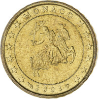 Monaco, Rainier III, 10 Euro Cent, 2001, Paris, SPL, Laiton, KM:170 - Monaco