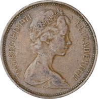 Monnaie, Grande-Bretagne, Elizabeth II, 2 New Pence, 1971, TTB, Bronze, KM:916 - 2 Pence & 2 New Pence