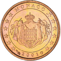 Monaco, Rainier III, Euro Cent, 2001, Paris, SPL, Cuivre Plaqué Acier, KM:167 - Monaco