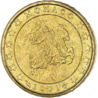 Monaco, Rainier III, 10 Euro Cent, 2001, Paris, SUP, Laiton, Gadoury:MC175 - Monaco