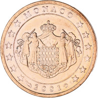 Monaco, Rainier III, 2 Euro Cent, 2001, Paris, SPL, Cuivre Plaqué Acier, KM:168 - Monaco