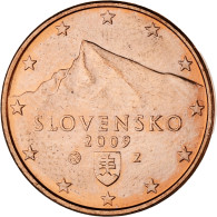 Monnaie, Slovaquie, 5 Centimes, 2009, SUP, Cuivre Plaqué Acier - Slowakije