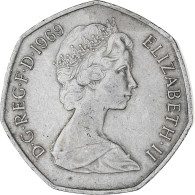 Monnaie, Grande-Bretagne, Elizabeth II, 50 New Pence, 1969, SUP, Cupro-nickel - 50 Pence