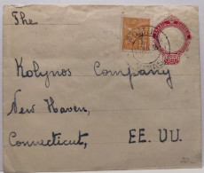 1935 POMBAL BRASIL BRAZIL Registered COVER TO NEW HAVEN CONNECTICUT U.S.A - Entiers Postaux