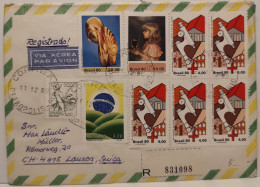 1980 REGISTERED  AIRMAIL RIO DE JANEIRO  BRASIL BRAZIL  COVER TO LAUSEN SUISSE SWITZERLAND  - Entiers Postaux