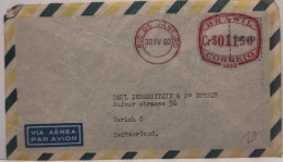 1960   RIO DE JANEIRO  BRASIL BRAZIL COVER TO ZURICH  SUISSE SWITZERLAND  - Entiers Postaux