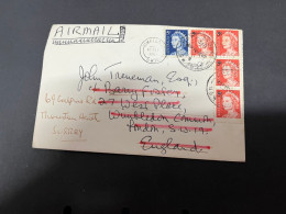 6-9-2023 (4 T 25) Australia Letter Posted To UK - 1967 (re-directed) - Briefe U. Dokumente