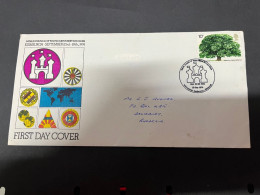 6-9-2023 (4 T 25) UK FDC Cover - Posted To Rhodesia - 1974 - Service Club Of Youg Men's - 1971-1980 Decimal Issues