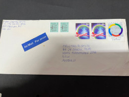 6-9-2023 (4 T 25) Canada Letter Posted To Australia (1980's) - Storia Postale