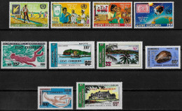 COMORES - 10 VALEURS - NEUF** MNH - Comores (1975-...)