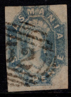 1860 Tasmania SG 44 6d Dull Slate Grey Cat. £85.00 - Used Stamps