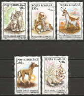 Romania 1994 - Mi 5055/59 - YT 4217/21 ( Yung Animals ) - Used Stamps