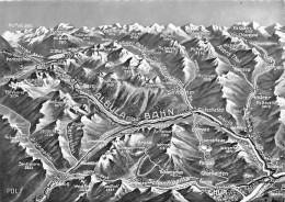 Maps Albula Bahn Bergun Chur Thusis (10x15cm) - Bergün/Bravuogn