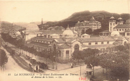 FRANCE - La Bourboule - Le Grand établissement Des Thermes Et Avenue De La Gare - LL - Carte Postale Ancienne - La Bourboule