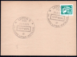 G4589 - Leipzig - Sonderstempel - Lipsia Katalog - 1e Dag FDC (vellen)