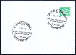 F8574 - Schwarzenberg - Sonderstempel - VEB Waschgerätewerk - 1e Jour – FDC (feuillets)