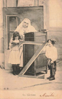 ENFANT - La Lecture - Une Bonne Sœur Enseignant La Lecture à Deux Enfants - Carte Postale Ancienne - Szenen & Landschaften