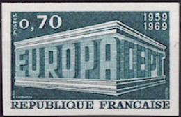 Europa CEPT 1969 France - Frankreich Y&T N°1599a - Michel N°1666U *** - 70c EUROPA - Non Dentelé - 1969