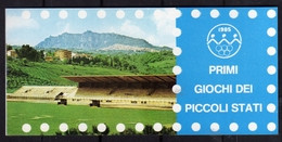 REPUBBLICA DI SAN MARINO 1985 LIBRETTO PRIMI GIOCHI DEI PICCOLI STATI BOOKLET NUOVO UNUSED MNH - Libretti