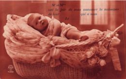 ENFANT - Portraits - Avis De Naissance - Mr Et Mme Ont L'honneur De Vous Annoncer La Naissance -  Carte Postale Ancienne - Portraits