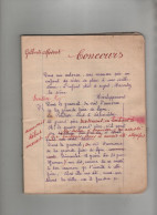 Gilberte Moscat Cahier De Concours 1940 - Non Classés