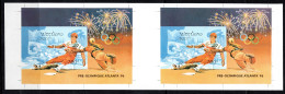 1995 Laos, Atlanta Pre - Olympics, Miniature Sheet PAIR OF IMPERFORATE PROOFS - Laos