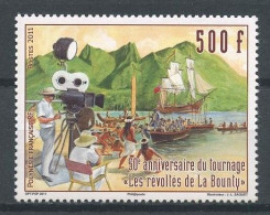 POLYNESIE 2011 N° 972 ** Neuf MNH  Superbe Cinéma Film Les Révoltés De La Bounty Bateaux Voiliers Sailboat Cinéastes - Neufs