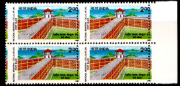 CELLULAR JAIL- PORT BLAIR- NATIONAL MEMORIAL- ERROR-DRAMATIC PERFORATION AND YELLOW SHIFT-BLKINDIA-1997- MNH-IE-92 - Variedades Y Curiosidades