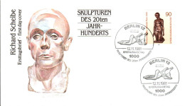 BERLIN FDC 1981 SCULPTURES - 1981-1990