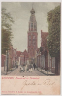 Enkhuizen - Torenstraat En Zuiderkerk Met Volk - Enkhuizen