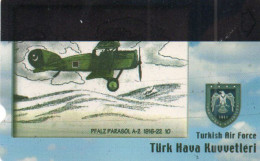 TURKEY - ALCATEL - N-448 - WARPLANE PFALZ PARASOL A-2 - WITH ERROR PRINT - Türkei