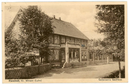 AK/CP  Hanstedt  Gellersen`s Gasthaus    Winsen Luhe    Gel./circ. 1929  Erh./Cond. 2  Nr. 01726 - Winsen
